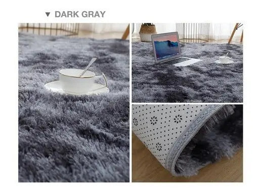 Alfombra Shaggy Gris Obscuro 100x160cm