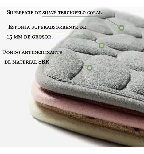 (2 piezas) Tapete para baño Ultra Suave